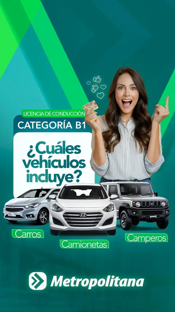 Vehículos que incluye la licencia B1: carros, camionetas y camperos